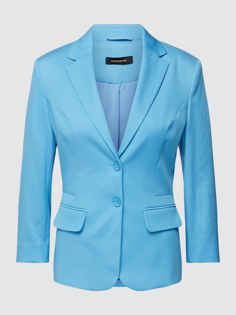 Blazer mit Reverskragen in hellblau