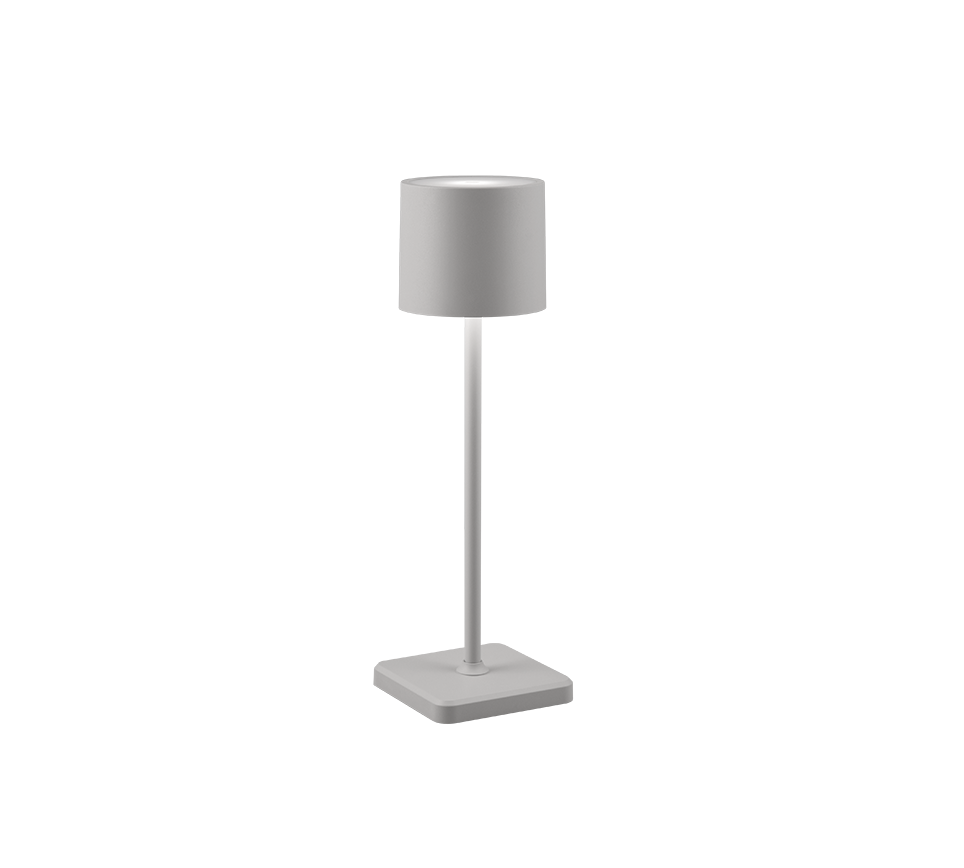 Reality Leuchten Akku Tischlampe Fernandez Grau