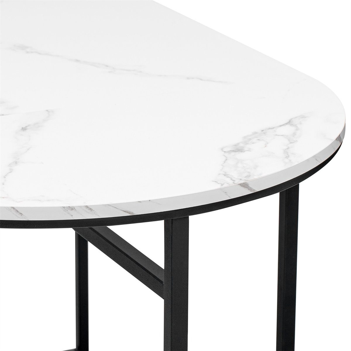 XDeer Essgruppe Esszimmer Tischgruppe(7-tlg,Gold,140*70*76cm)Küchentischset, aus Stahlrahmen,Küchentischset mit 2 Bänker und 4 Hocker