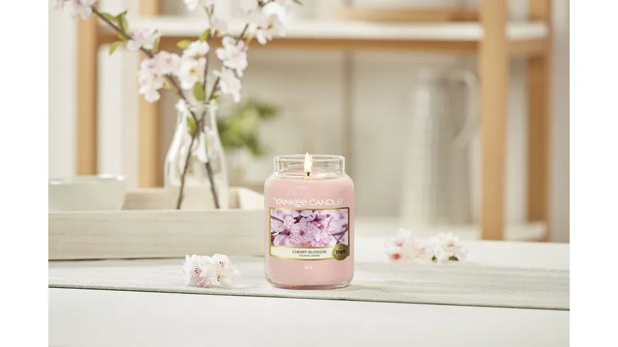 Yankee Candle Große Kerze im Glas Cherry Blossom
