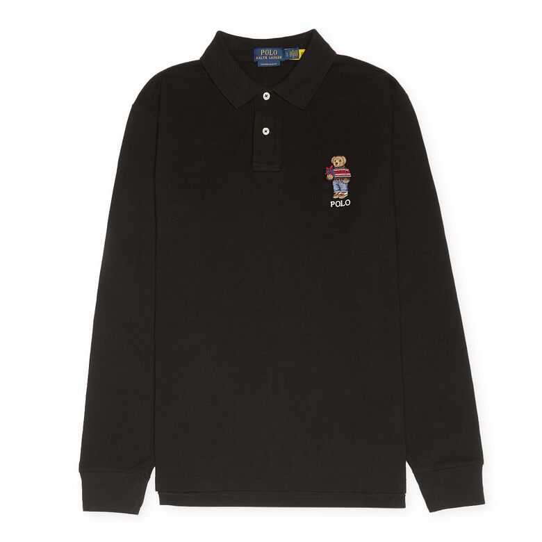 Polo Ralph Lauren Long Sleeve-Polo Shirt gift bear polo black