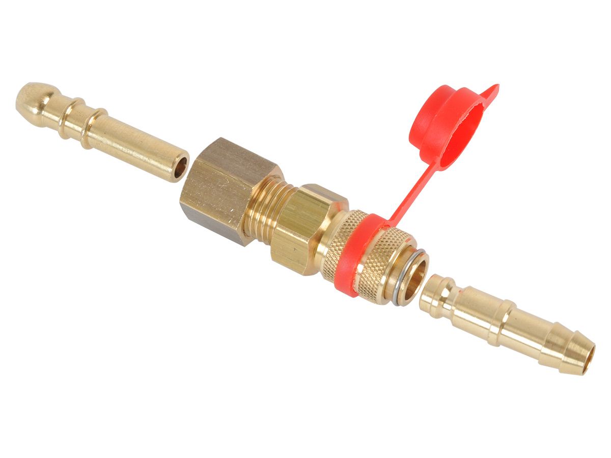 Gimeg 2x Schlauchadapter mit Schnellkupplung