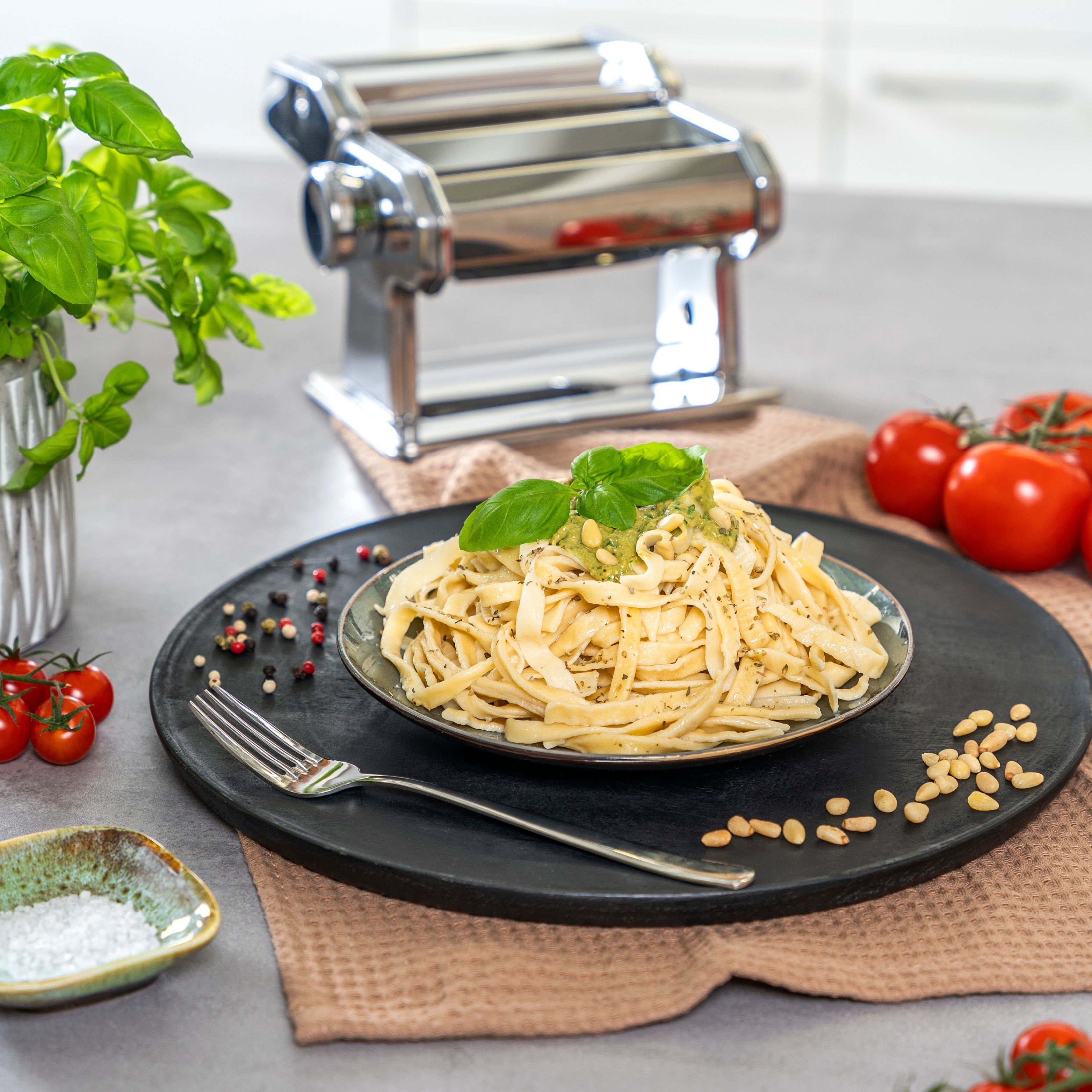 bremermann Nudelmaschine bremermann Nudelmaschine Edelstahl hochglanz - für Spaghetti, Pasta