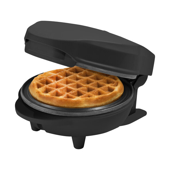 Waffeleisen, rund, schwarz