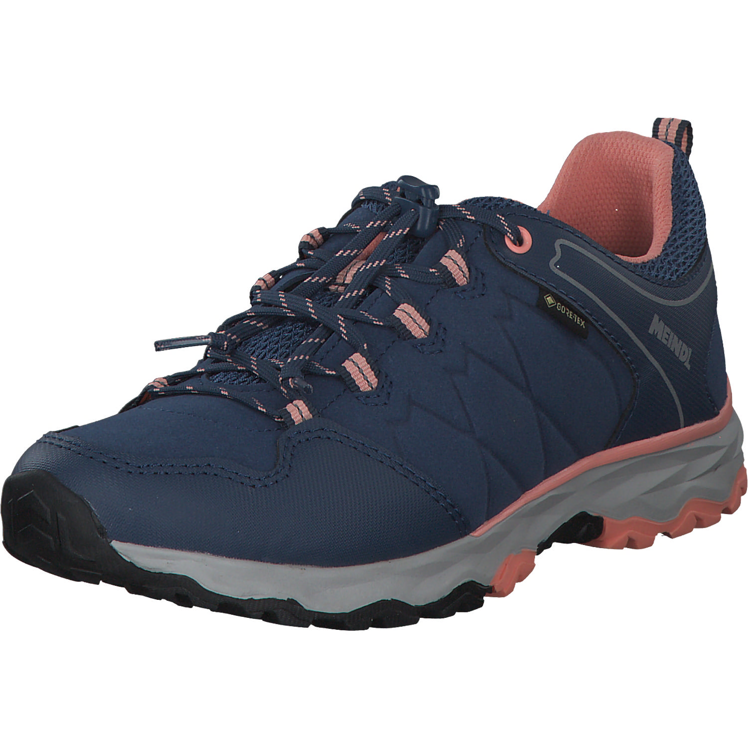 Meindl Ontario Junior GTX 2109 W, Outdoorschuhe, Kinder, Jeans/Lachs