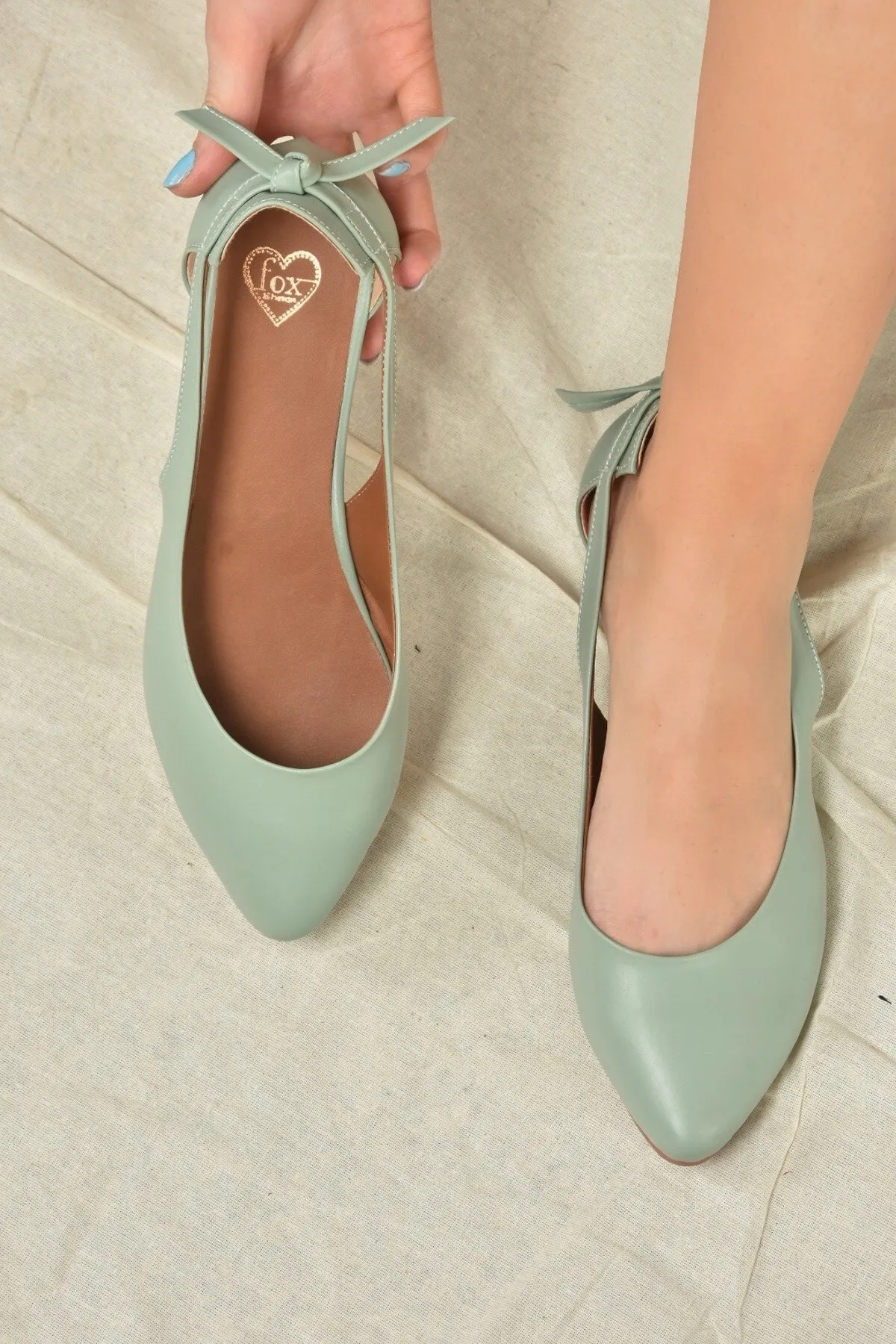 Fox Shoes  Grüne Damen Ballerina Ballerina H726324009