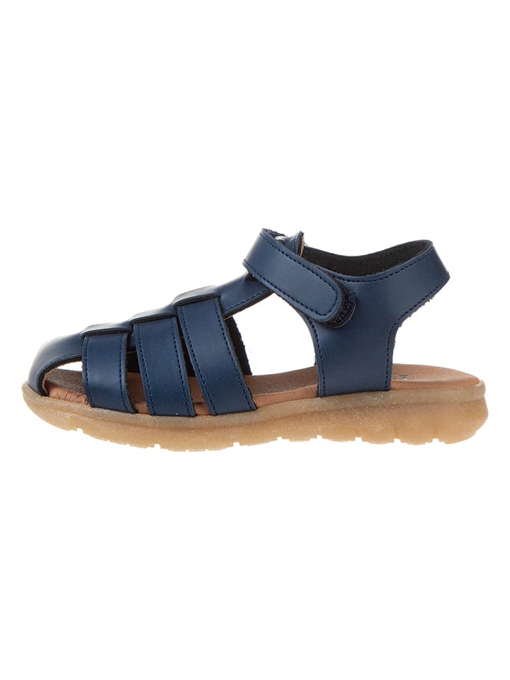 kmins Leder-Halbsandalen in Dunkelblau günstig kaufen