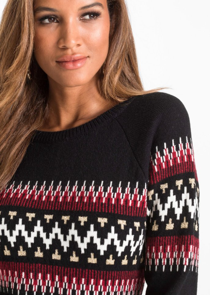 Strickkleid mit Muster