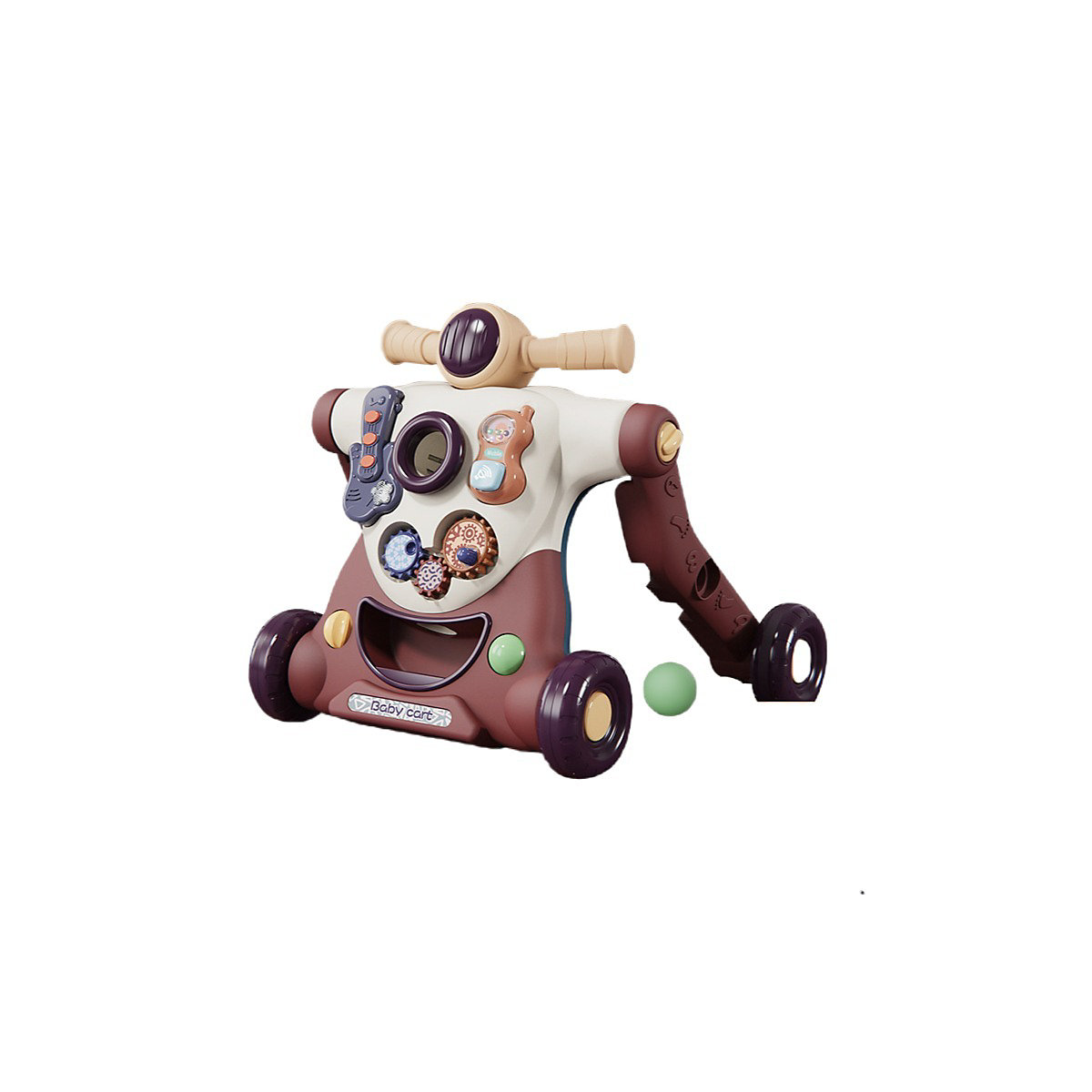 Baby Lauflernwagen Handschiebe-Roller Multifunktionaler 3-in-1 Lauflernwagen Spielzeugauto