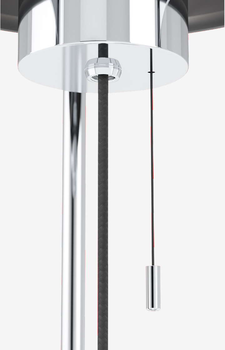 JOOP! ROUND LIGHTS CHROME Tischleuchte, Schwarz/Chrom