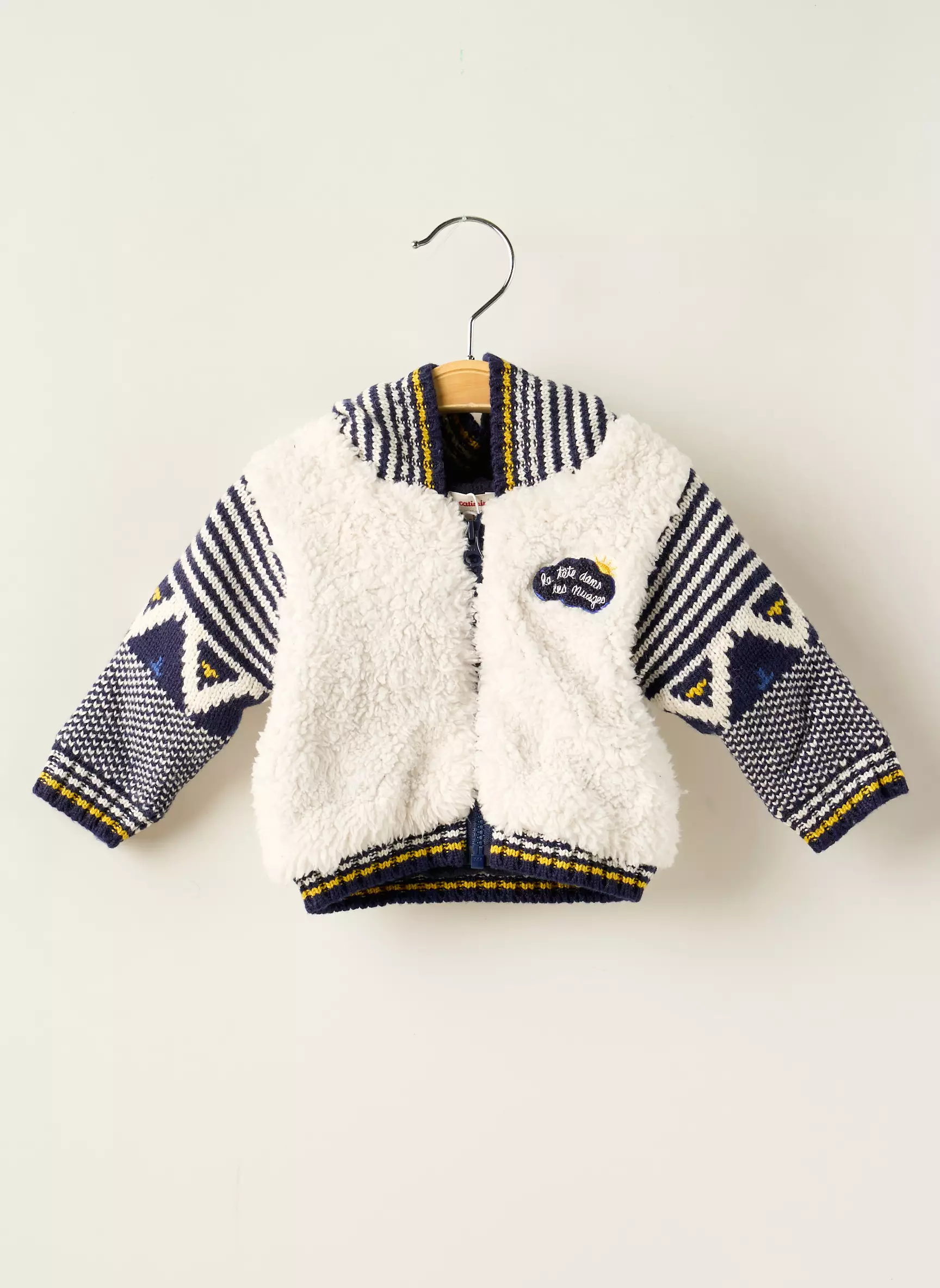 Catimini Grosse Maille Garcon couleur blanc