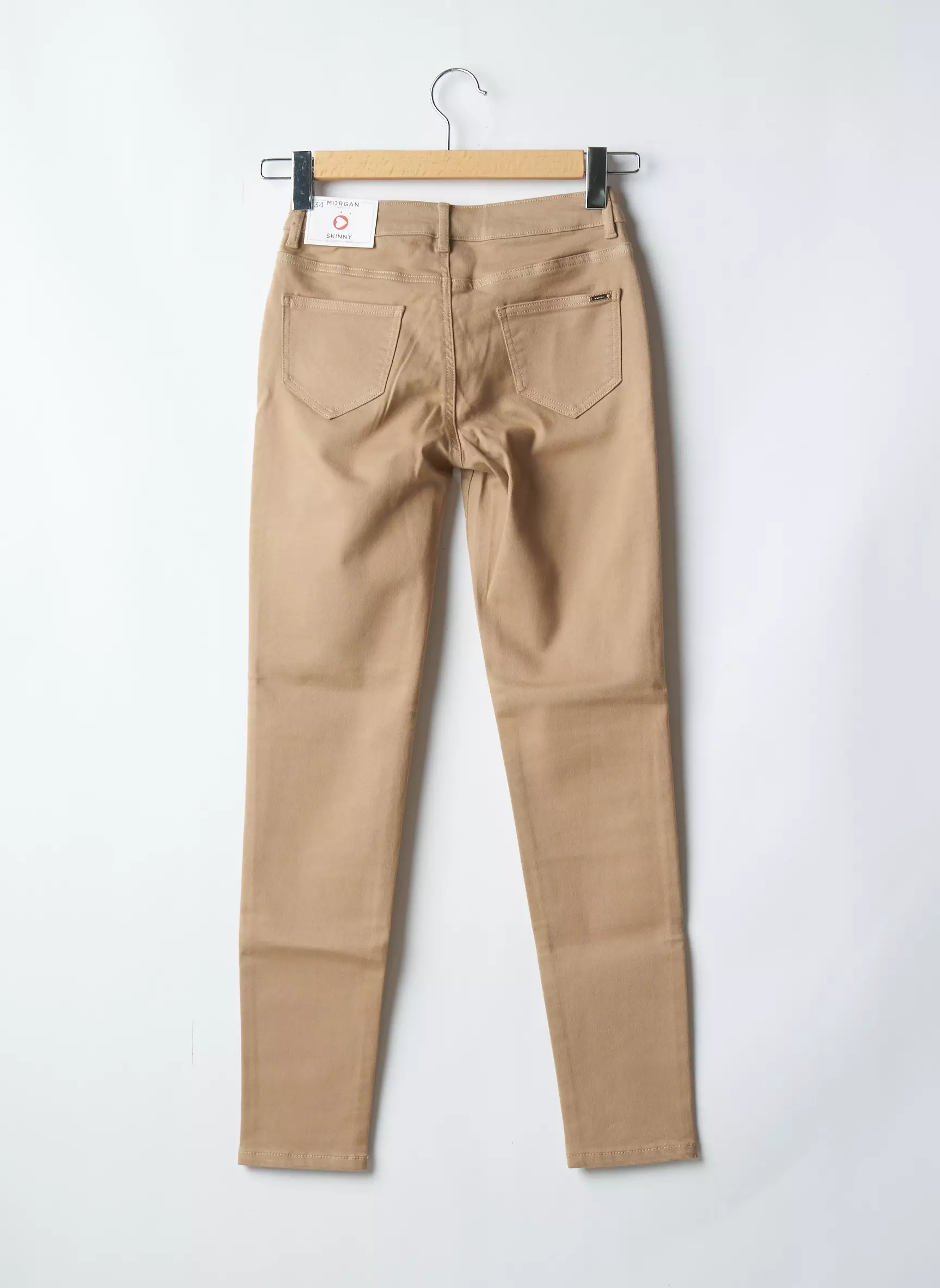 Morgan Pantalons Slim Femme couleur beige