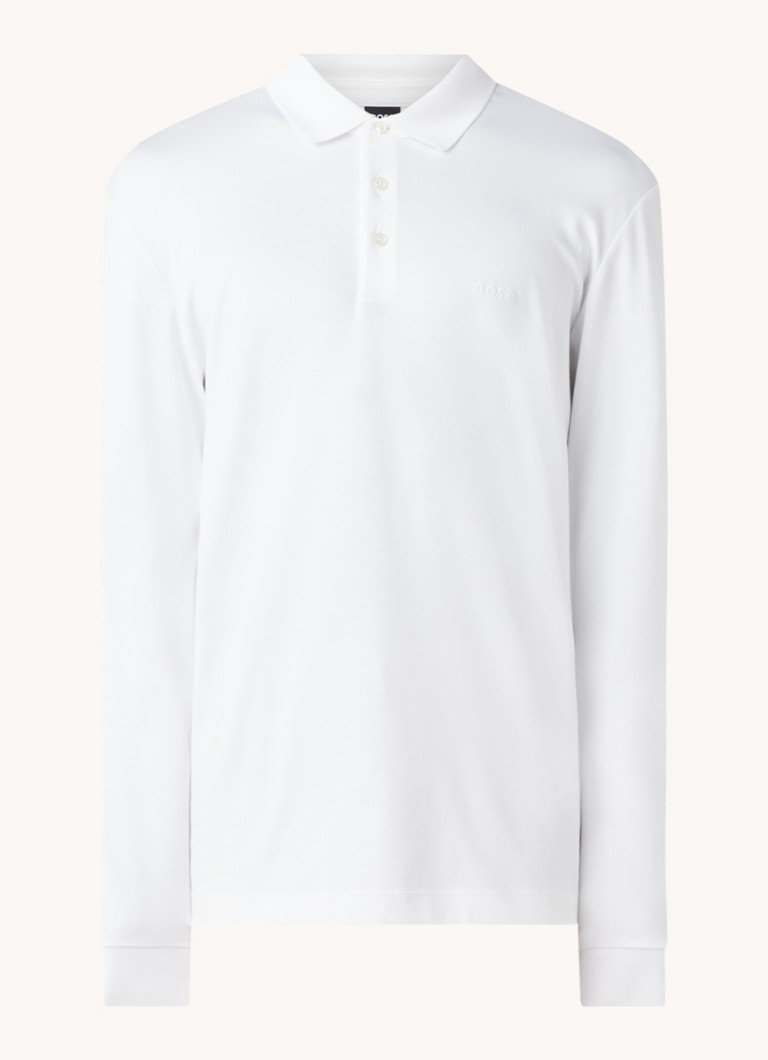Tricou polo HUGO BOSS Pado cu croială clasică, logo și inserții elastice.