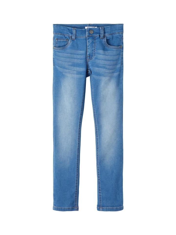 name it Jeans slim fit in medium blue denim günstig kaufen