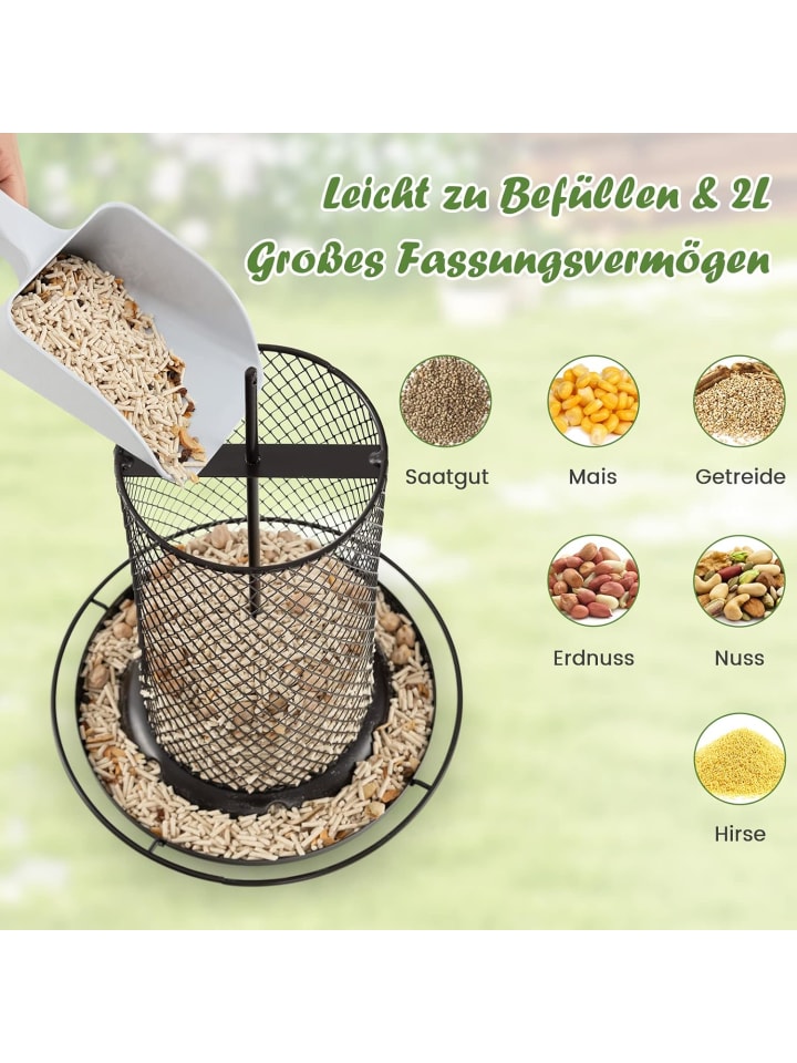COSTWAY Vogelfutterhaus in Braun günstig kaufen onesize