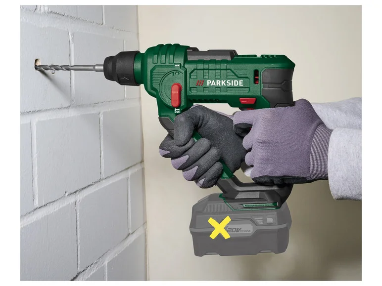 Furadeira de impacto PARKSIDE® sem PABH 20-Li D4, 20 V
