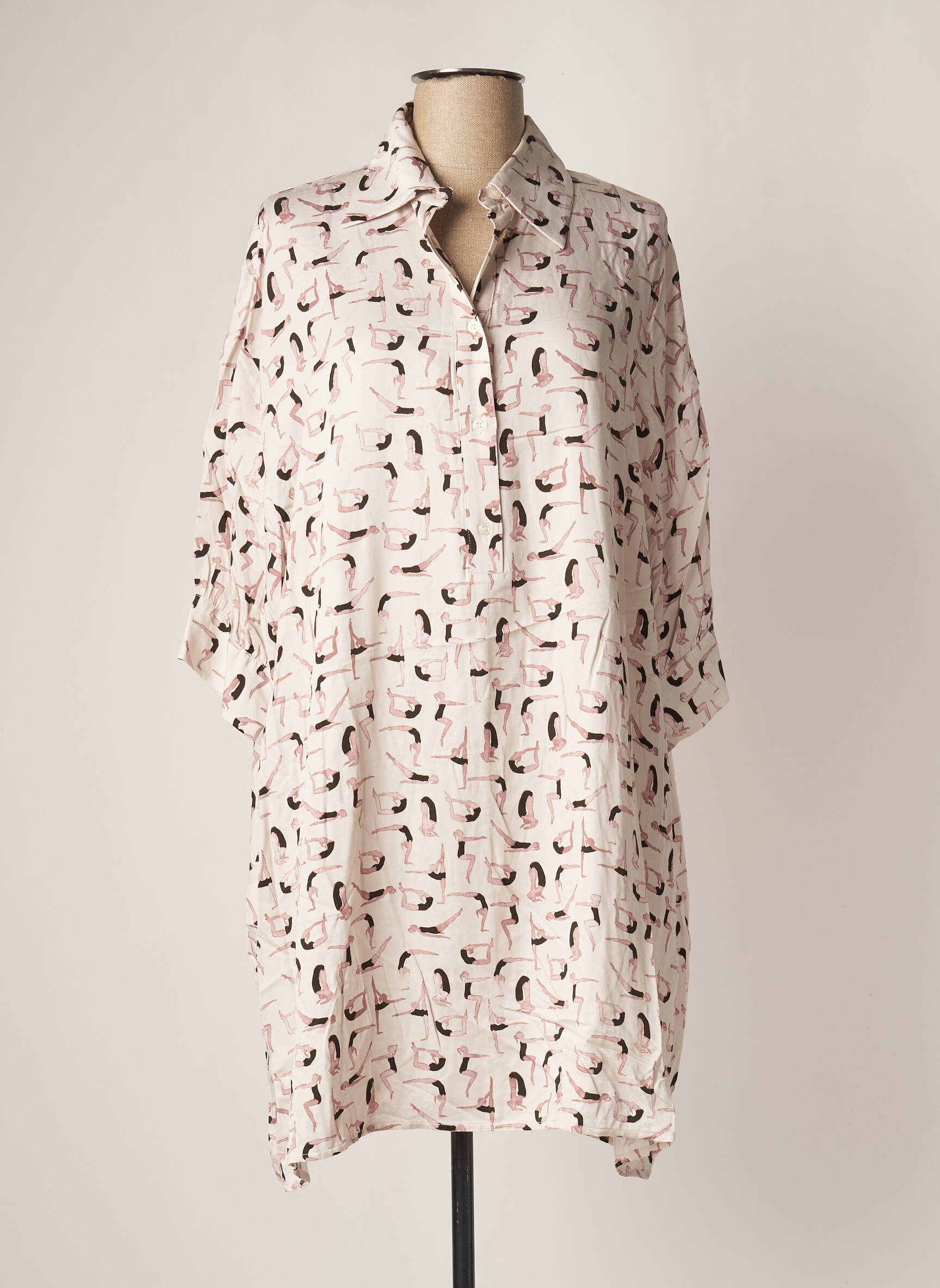 Sisley Tuniquemanchelongue Femme couleur rose