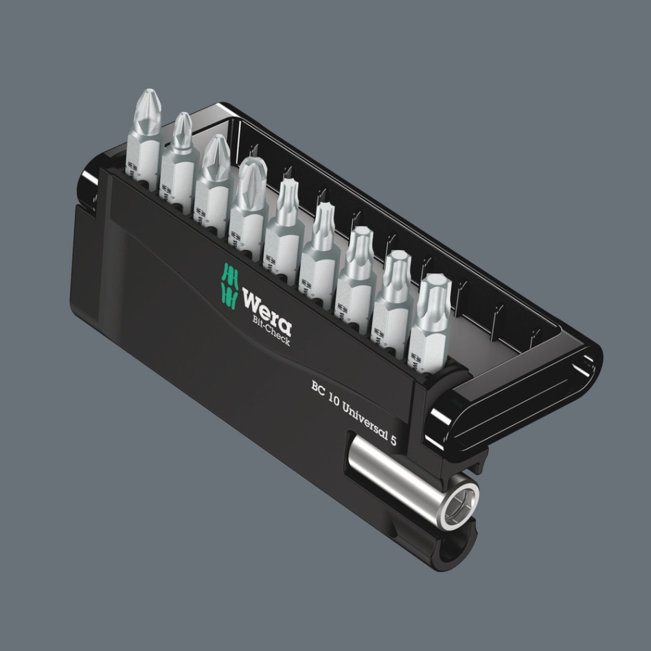 Wera 05073416001 Bit-Check 10 Universal 5 SB, 10-delig