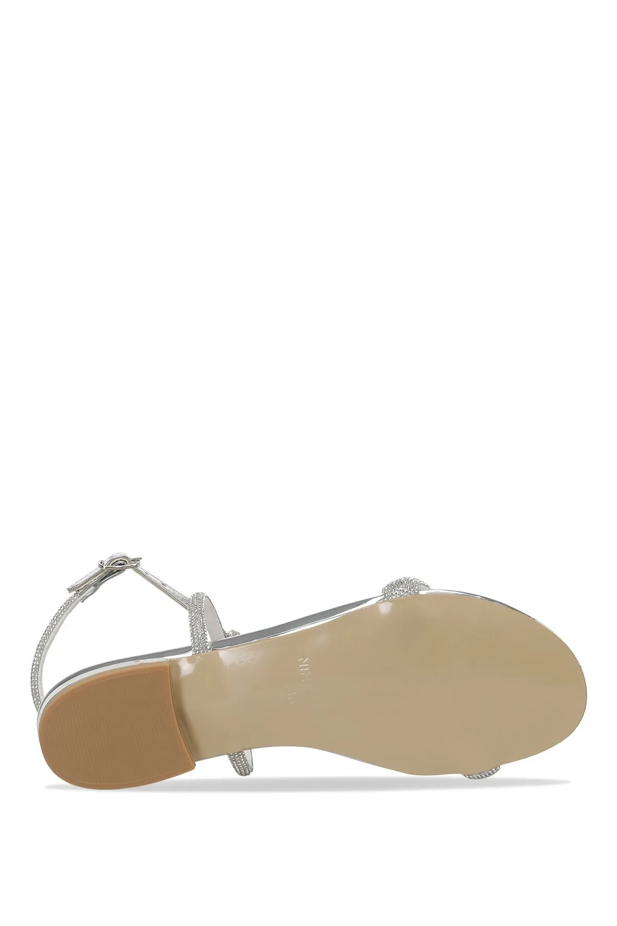 Nine West  SELGEN 2PR Flache Damensandalen in Silber