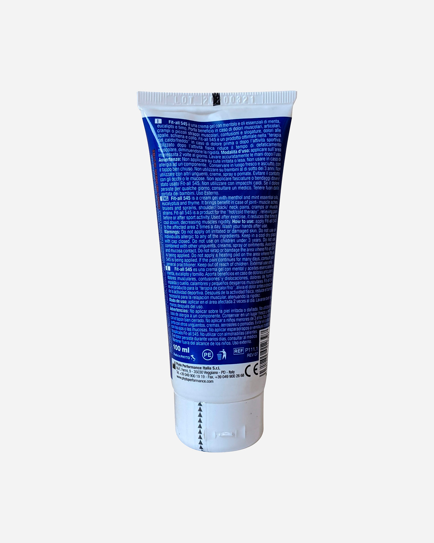 Olejek do siłowni Phyto Performance Fit All Oil 545 w tubce 100 ml P111.1