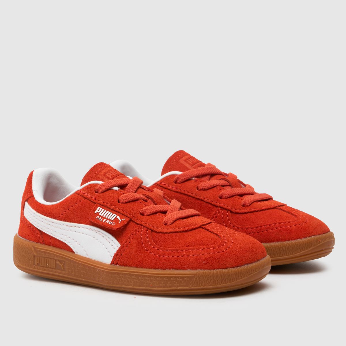 PUMA röda Palermo Pojkar Småbarnsskor