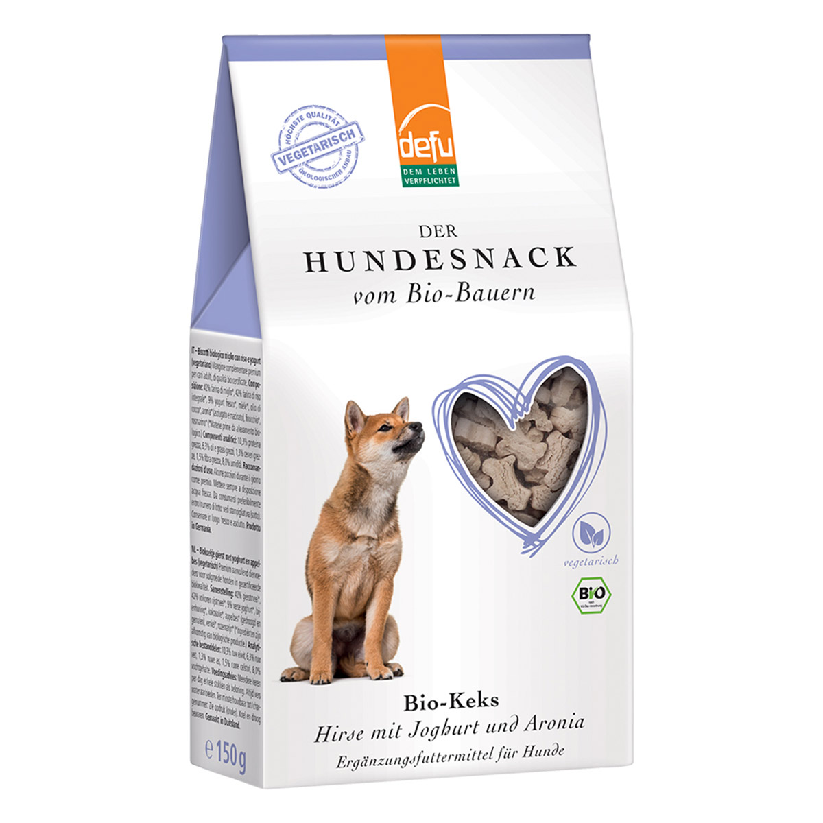 Defu Bio-Keks Hirse mit Joghurt und Aronia 200g bei ZooRoyal
