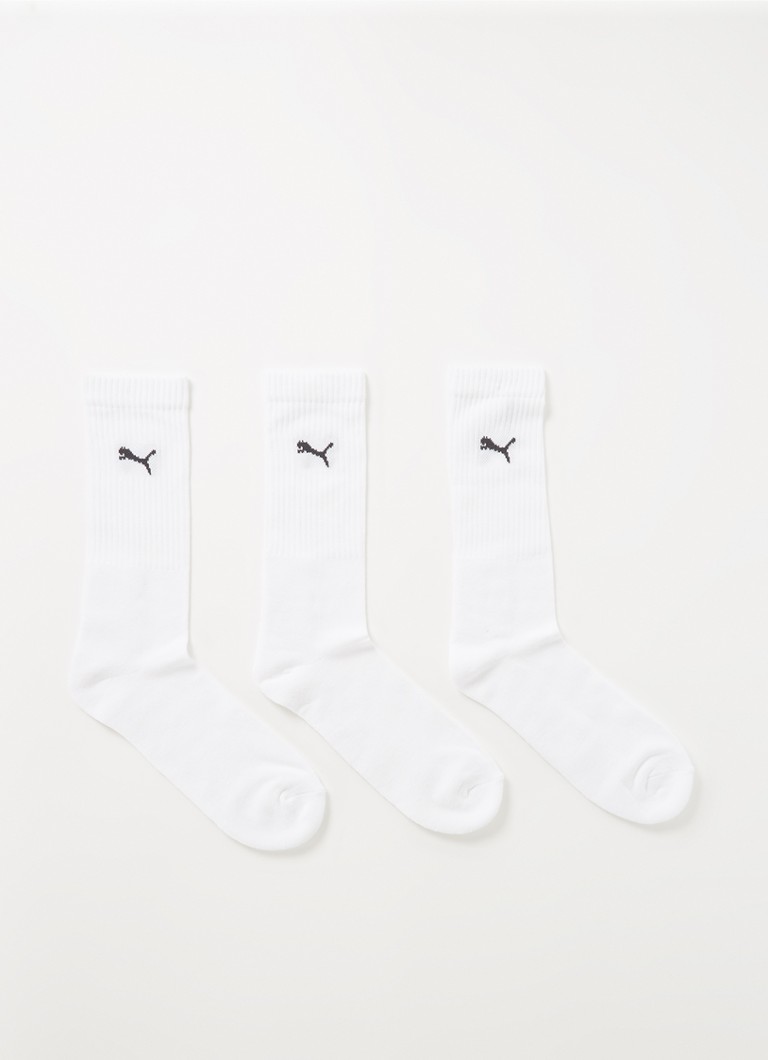Pachet de 3 perechi de șosete cu logo-ul Puma