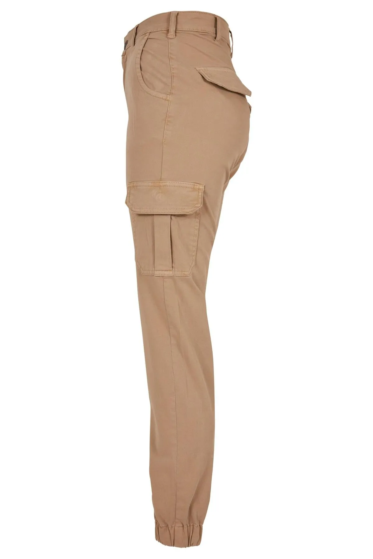 Urban Classics  Damen Cargohose mit hoher Taille für Damen