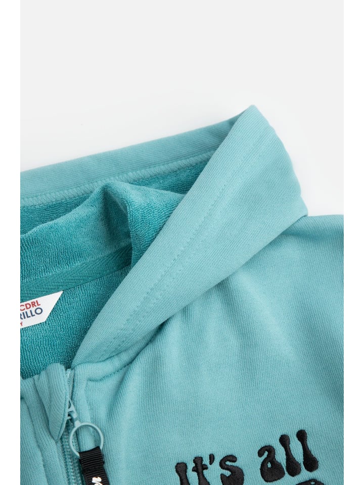 Coccodrillo Sweatshirt mit Reißverschluss in blau günstig kaufen