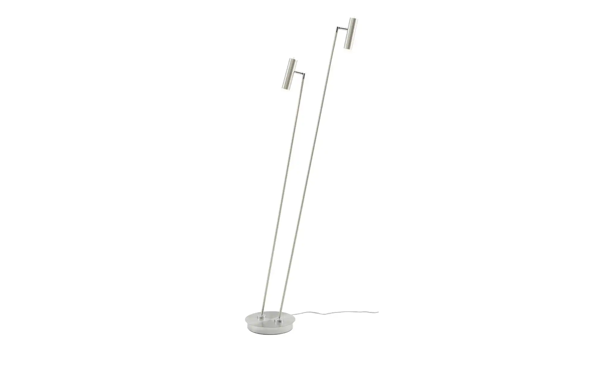 HELL-höllisch gutes Licht LED-Stehleuchte, 2-flammig, Nickel-matt