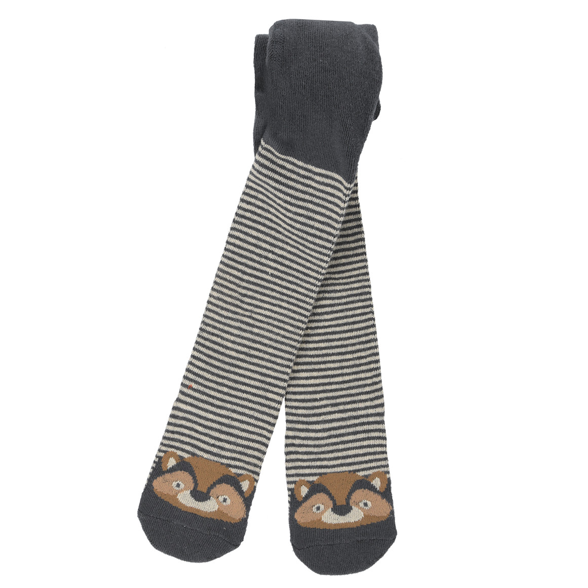 2 Baby Strumpfhosen mit Waschbär-Motiven