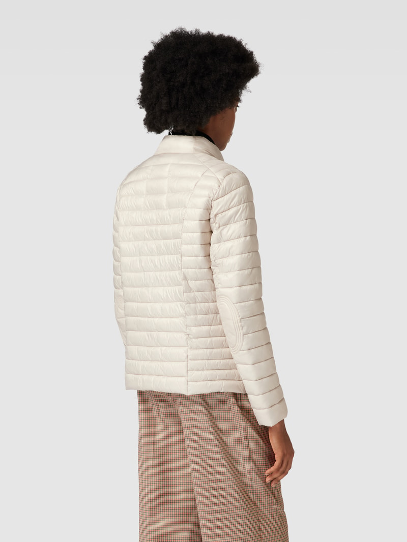 Steppjacke mit Label-Applikation Modell 'JUDY' in kitt