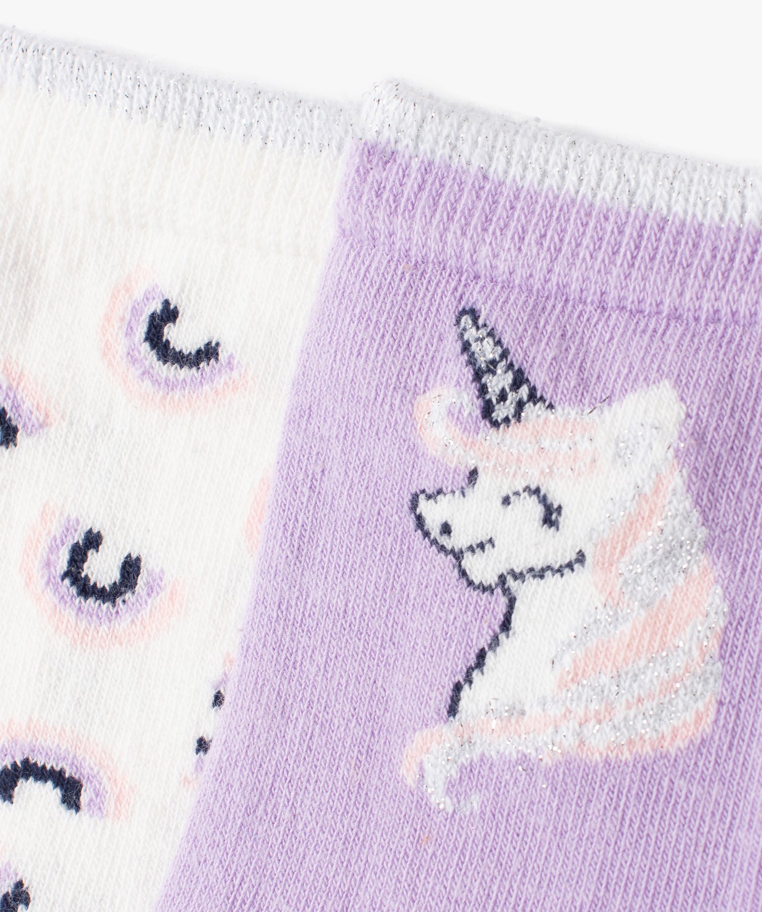 Chaussettes à motifs licornes fille (lot de 3) violet | GEMO
