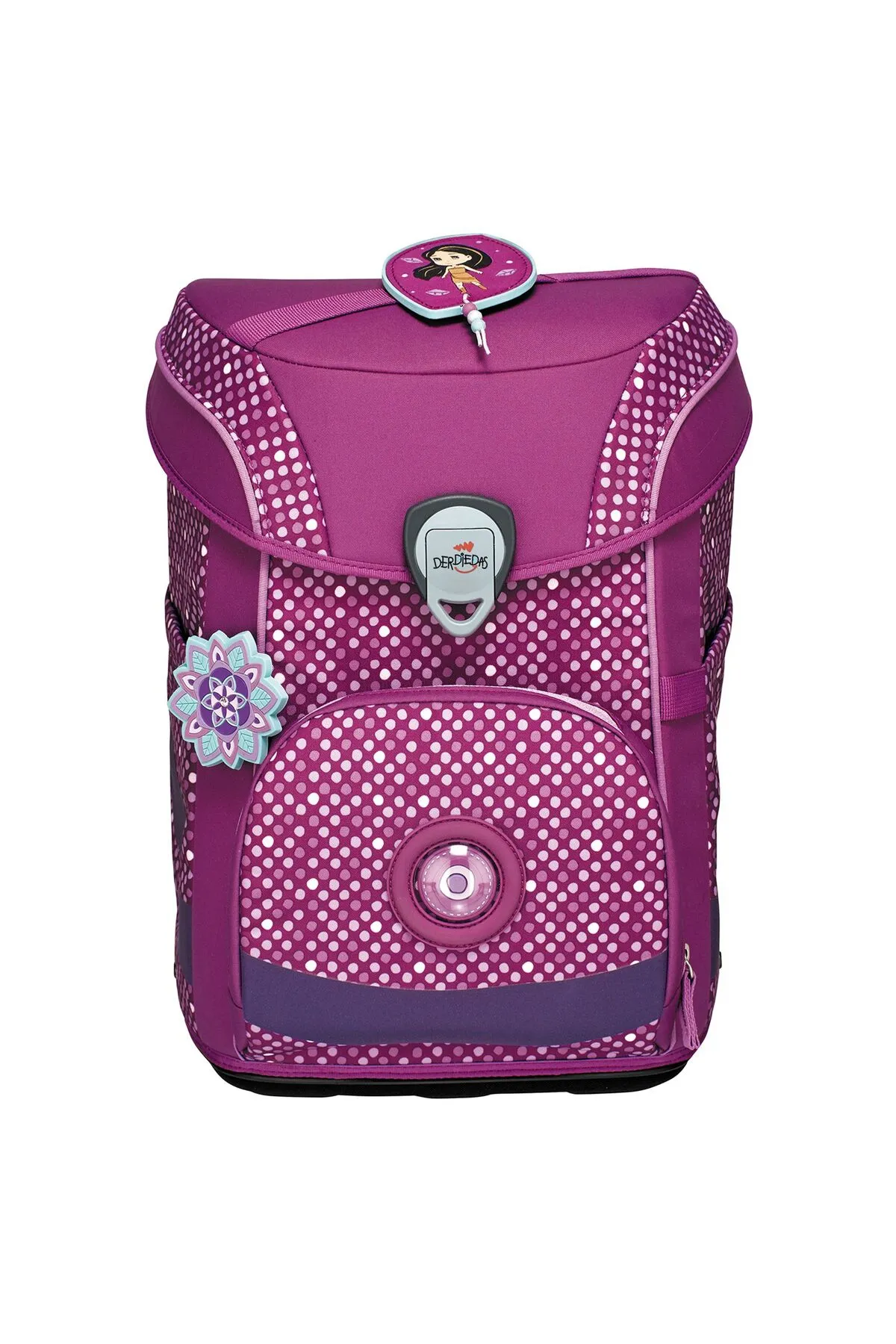 DerDieDas  Schulrucksack - Lila - Unifarben