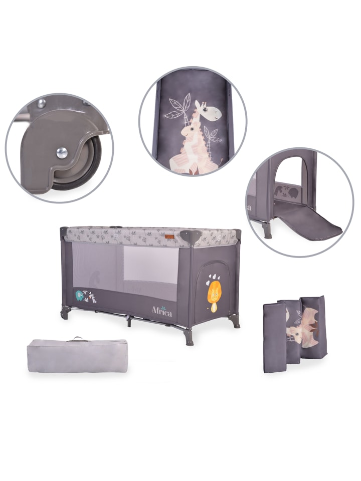 Cangaroo Reisebett Africa in grau günstig kaufen 60x120 cm