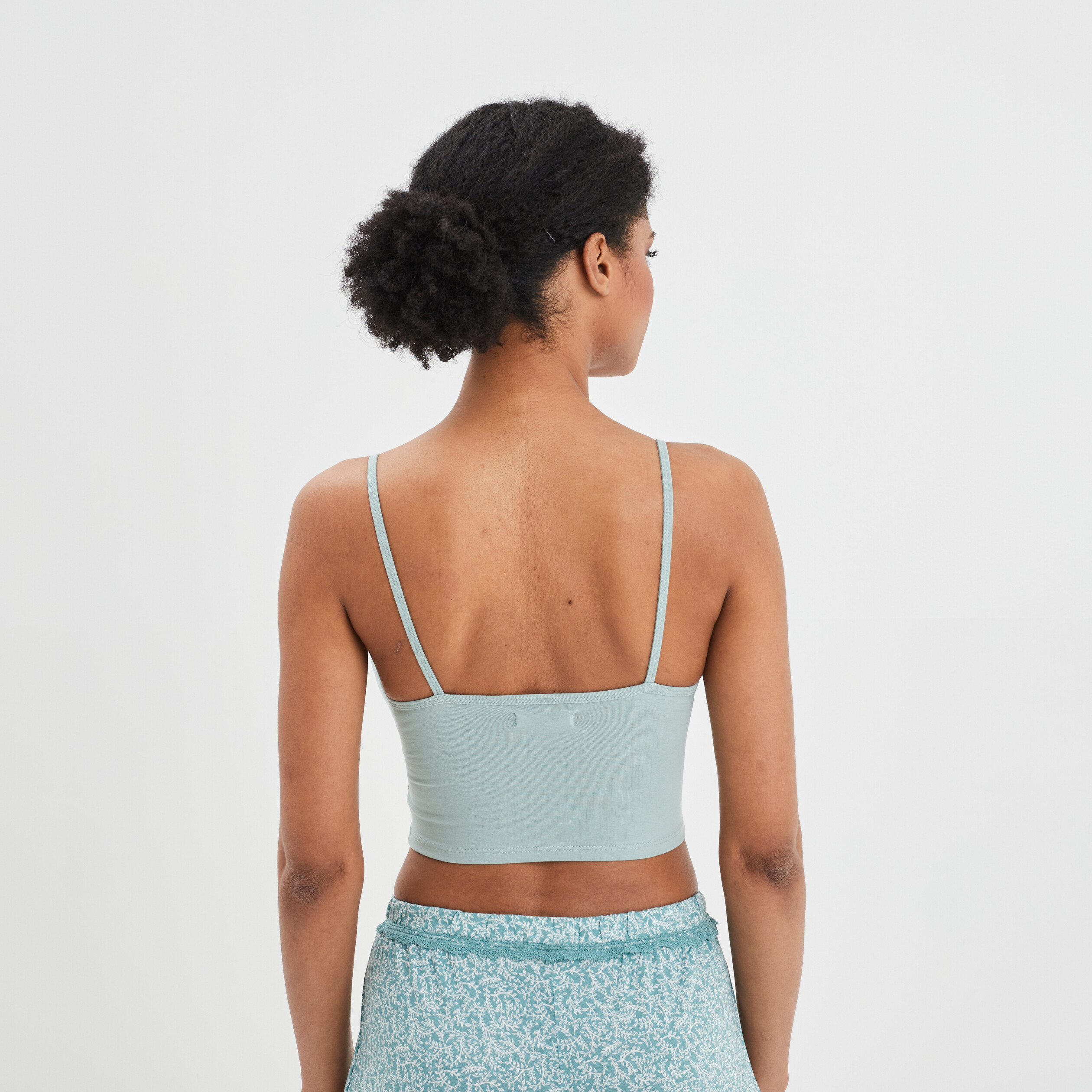 Haut de pyjama brassière vert pastel femme | La Halle