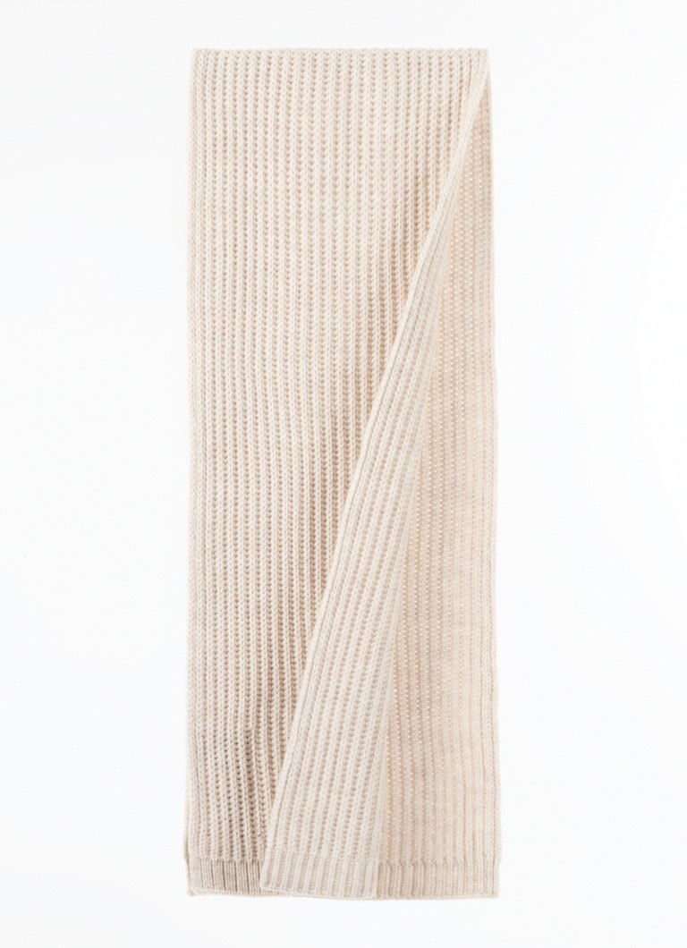 DRYKORN  Cronica ribgebreide sjaal in alpaca wolblend 200 x 38 cm