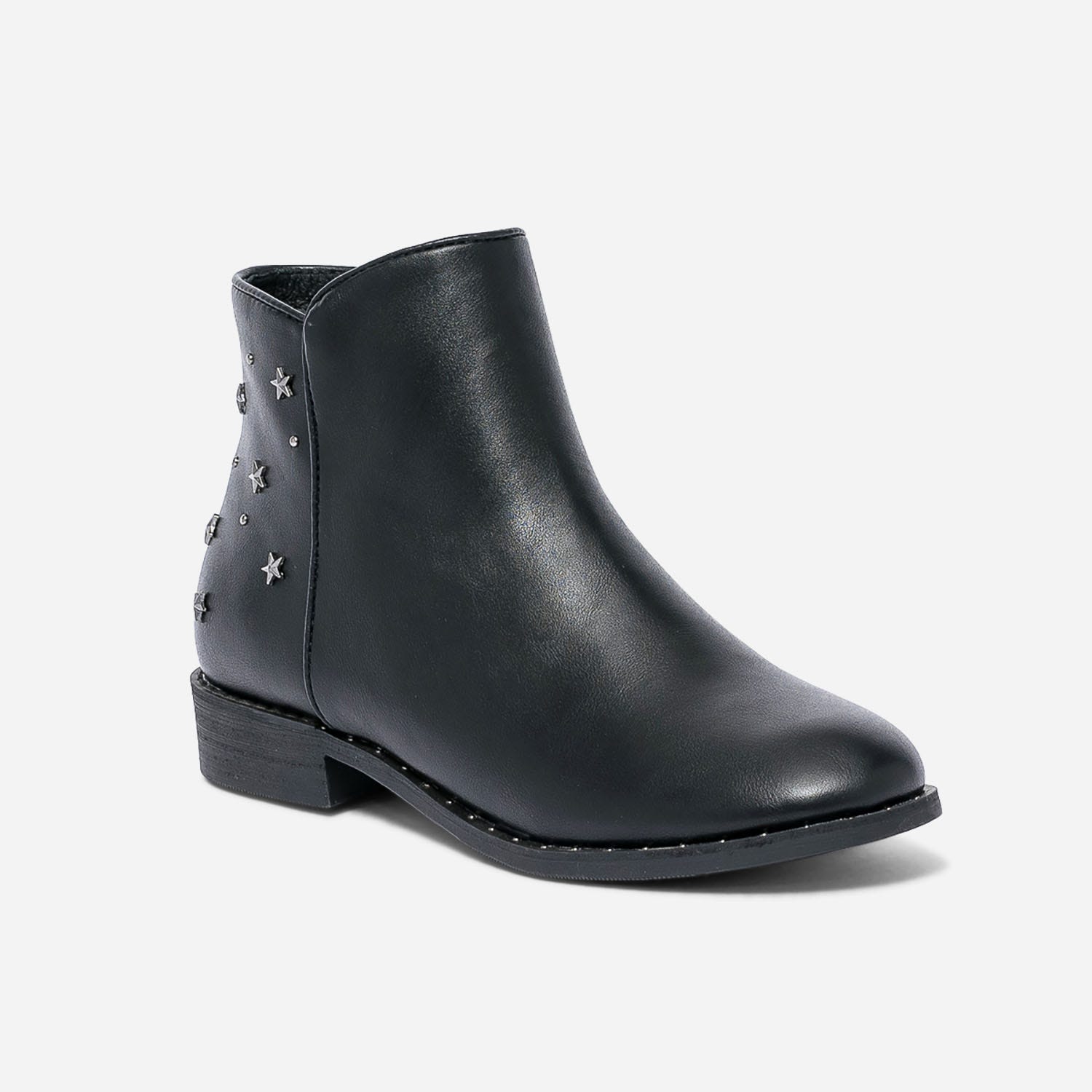 Boots noir avec clous et rivets étoiles