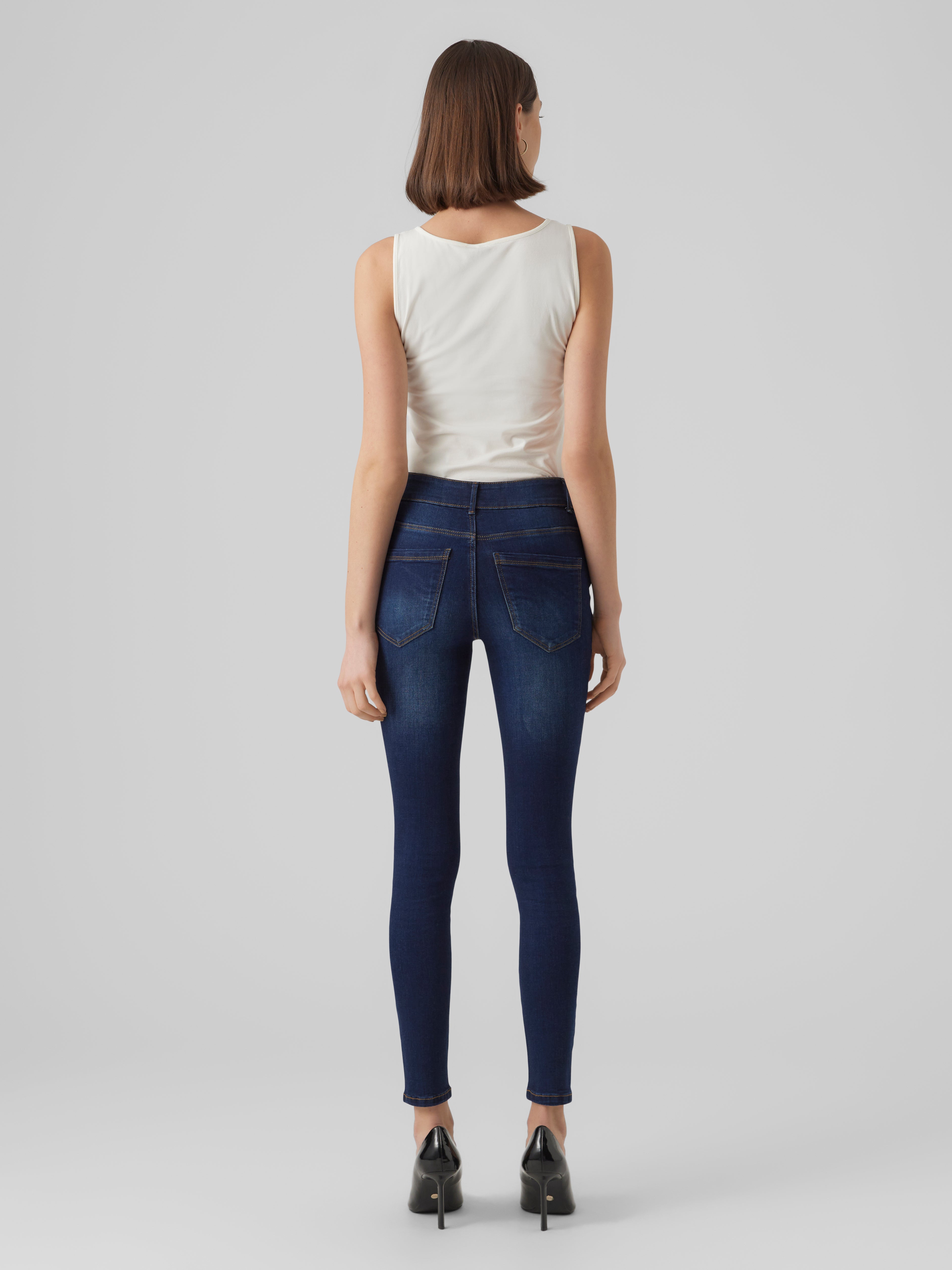VMSOPHIA Hohe Taille Skinny Fit Jeans