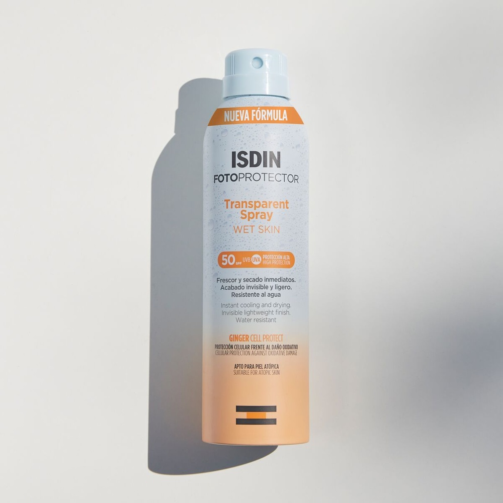 isdin Transparent Wet Skin Spray Spray Solaire Transparent SPF50