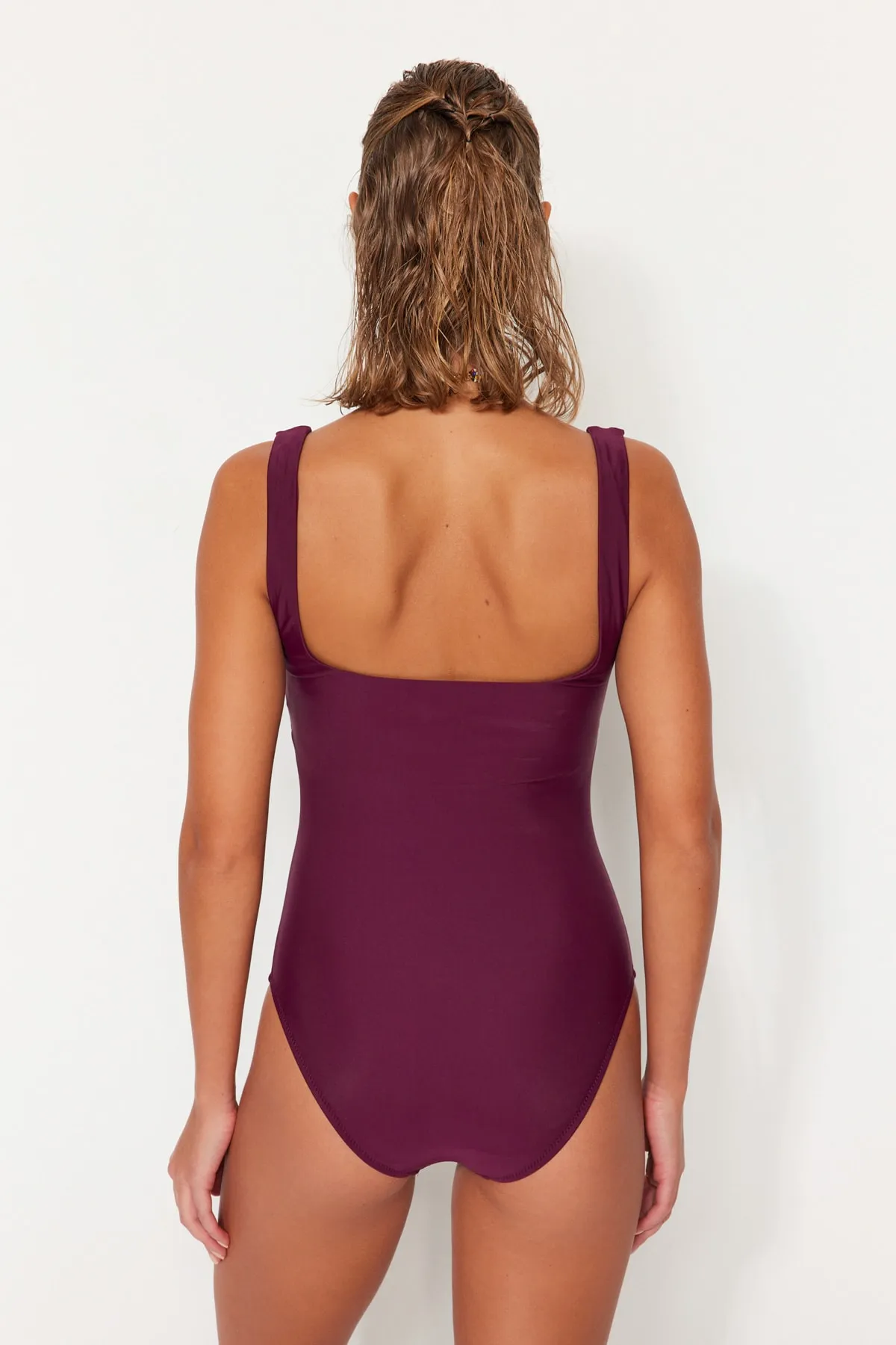 Trendyol Collection  Badeanzug - Bordeaux - Unifarben