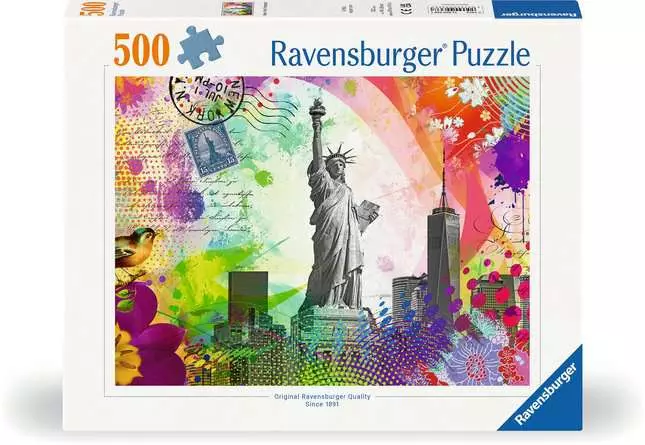 Puzzle 500 Teile - Postkarte aus New York