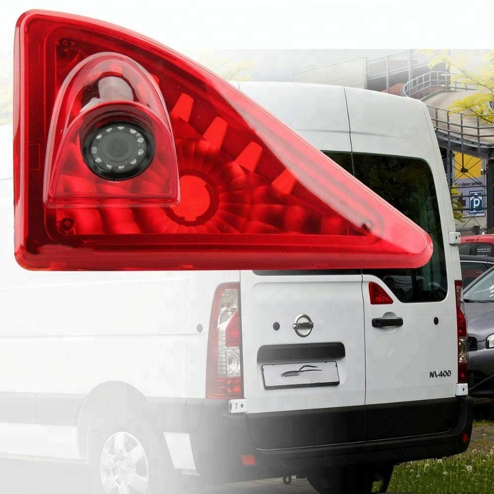 CARMATRIX CM-642 Rückfahrkamera (Rückfahrkamera mit dritte Bremsleuchte für Nissan-NV400, Opel Movano 2010-2016, Renault Master inkl.15m Kabel)
