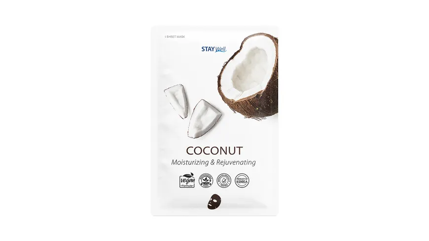 STAY Well Vegan sheet mask - COCONUT
