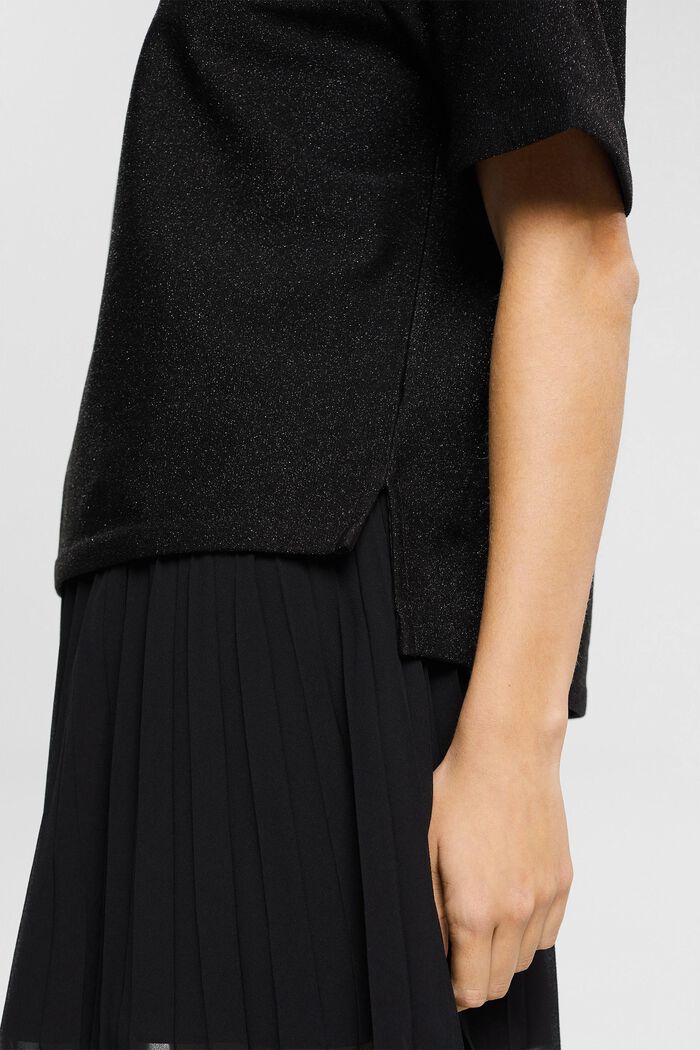 Oversize-T-Shirt mit Glitzereffekt