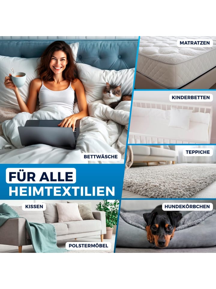 CLEANmaxx CLEANmaxx Milbensauger Vibration - entfernt 99,9 % Milben - 2 Ersatz-EPA-Filter günstig kaufen onesize