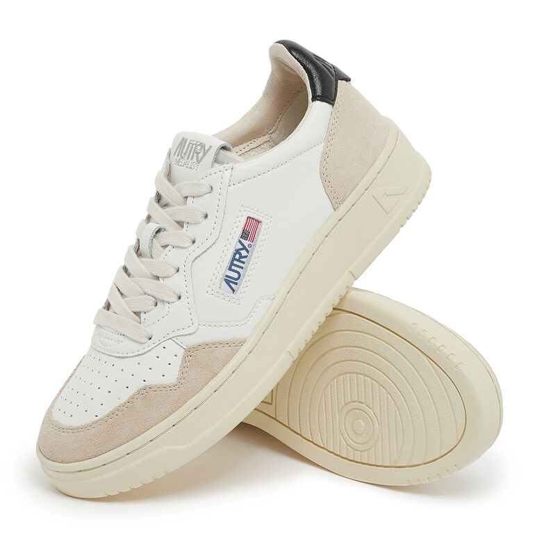Autry Wmns Medalist Low LS21 leat/suede wht/blk