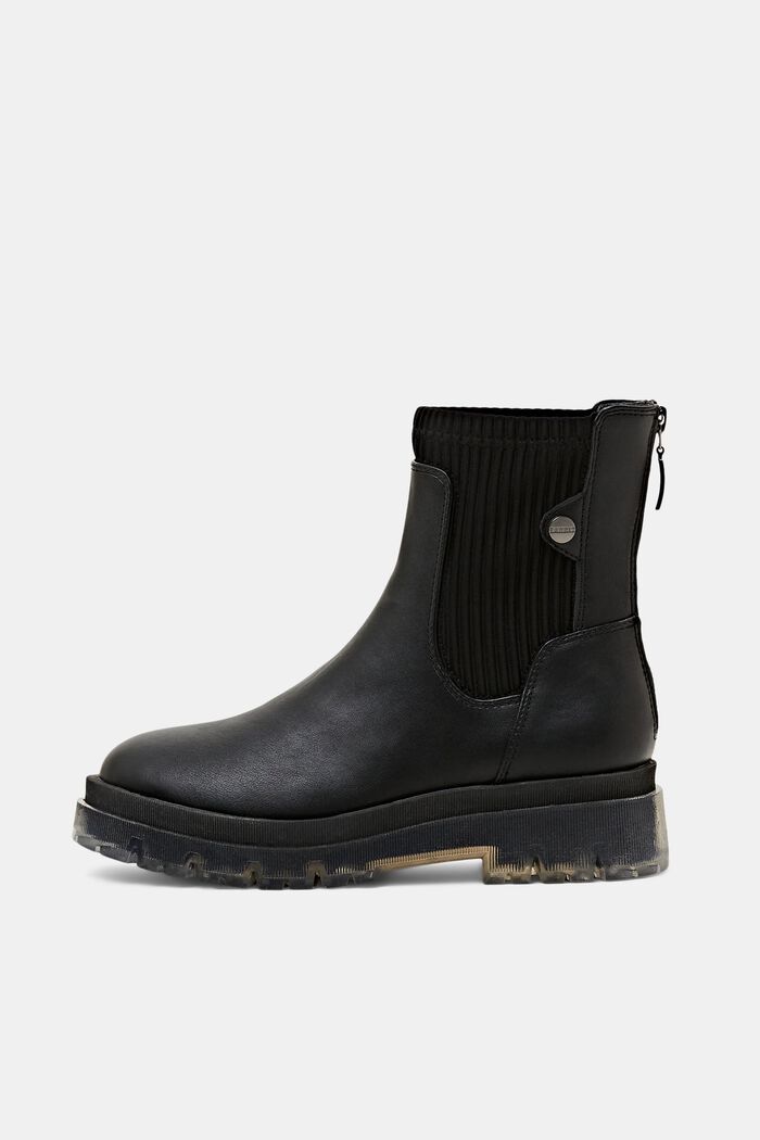 Grobe Boots in Lederoptik