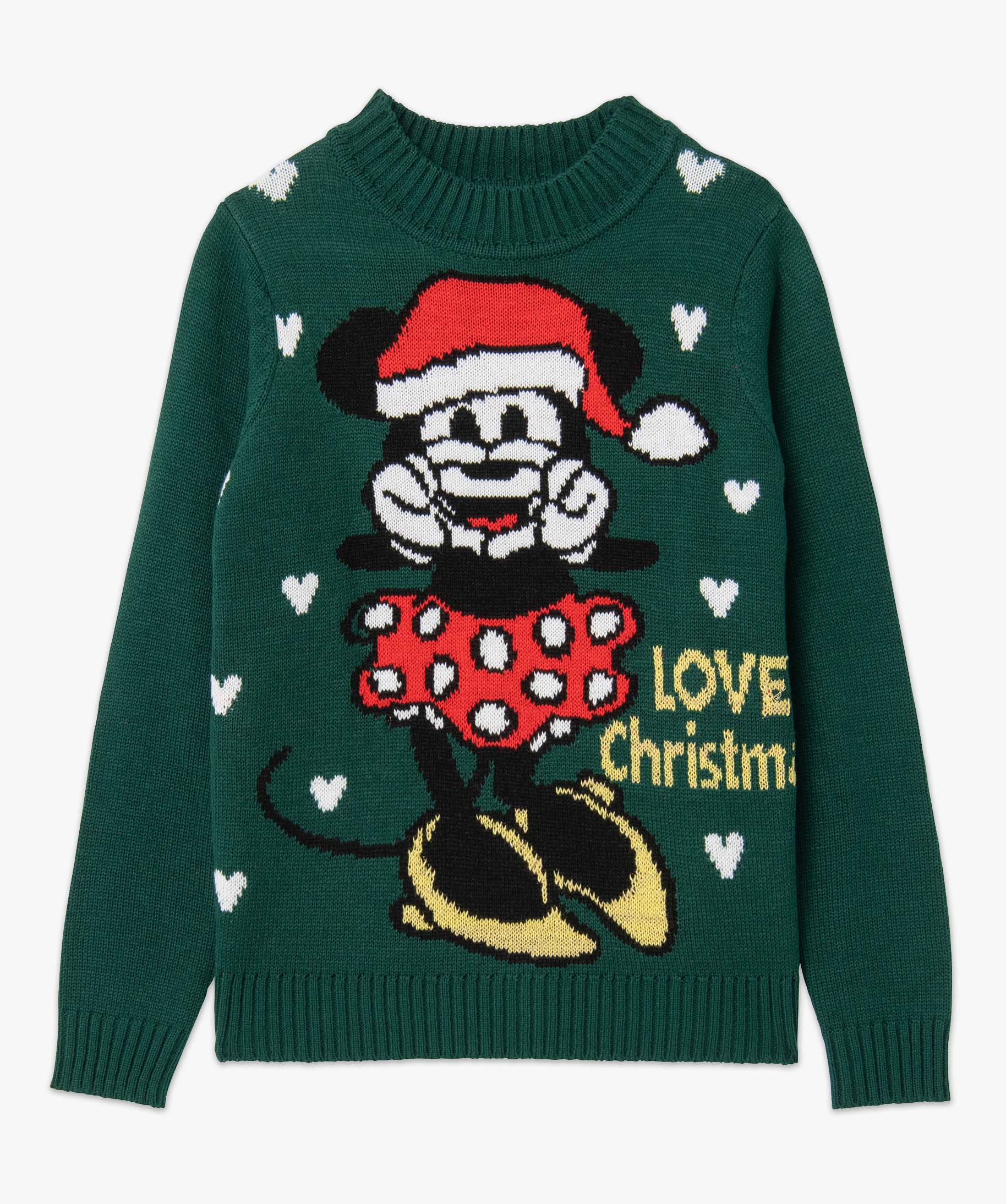 Pull de Nol femme à motif XXL Minnie - DS vert | GEMO