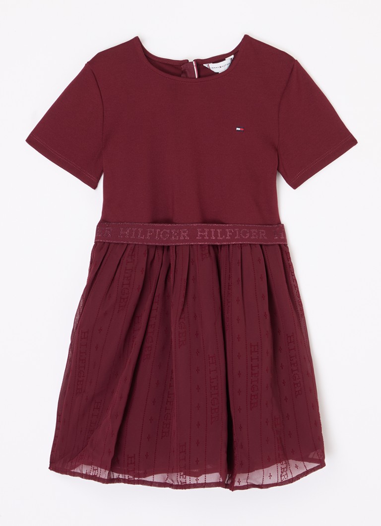 Rochie Tommy Hilfiger cu curea și paiete